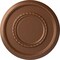 Ekena Millwork Federal Roped Large Ceiling Medallion (Canopies up to 7 3/4"), 17 3/8"OD x 1 1/8"P, Polished Copper CM17FEPOS - alternate 1